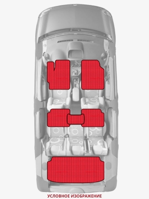 ЭВА коврики «Queen Lux» комплект для Citroen Grand C4 Picasso (1G)